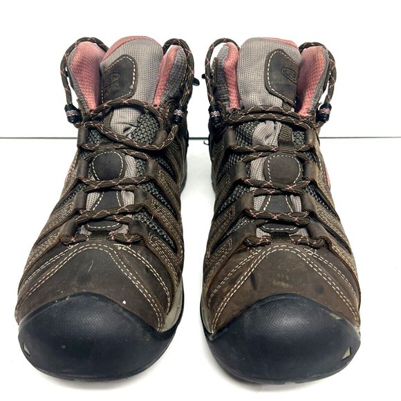 KEEN Women's Flint II Mid Waterproof Boots Brown, Size 8 M - Picture 3 of 6